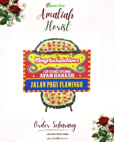 Bunga Papan Congratulation di Gedung Batang Garing Palangkaraya